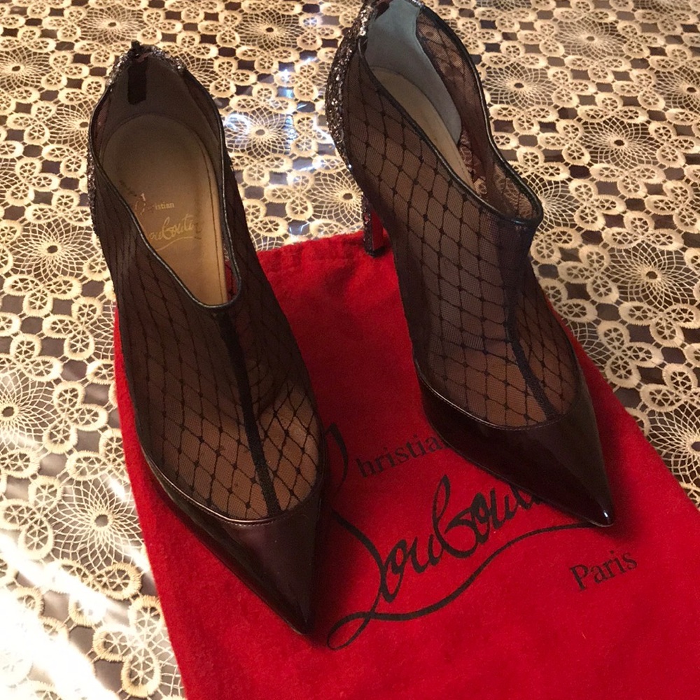 Christian Louboutin Glitter Booties!
